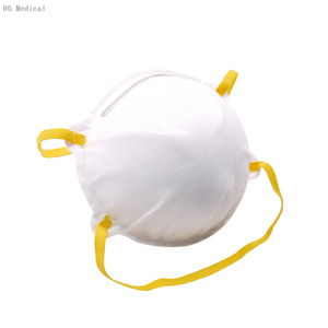 Cup Shape FFP3 Respirator without Valve White Headbands