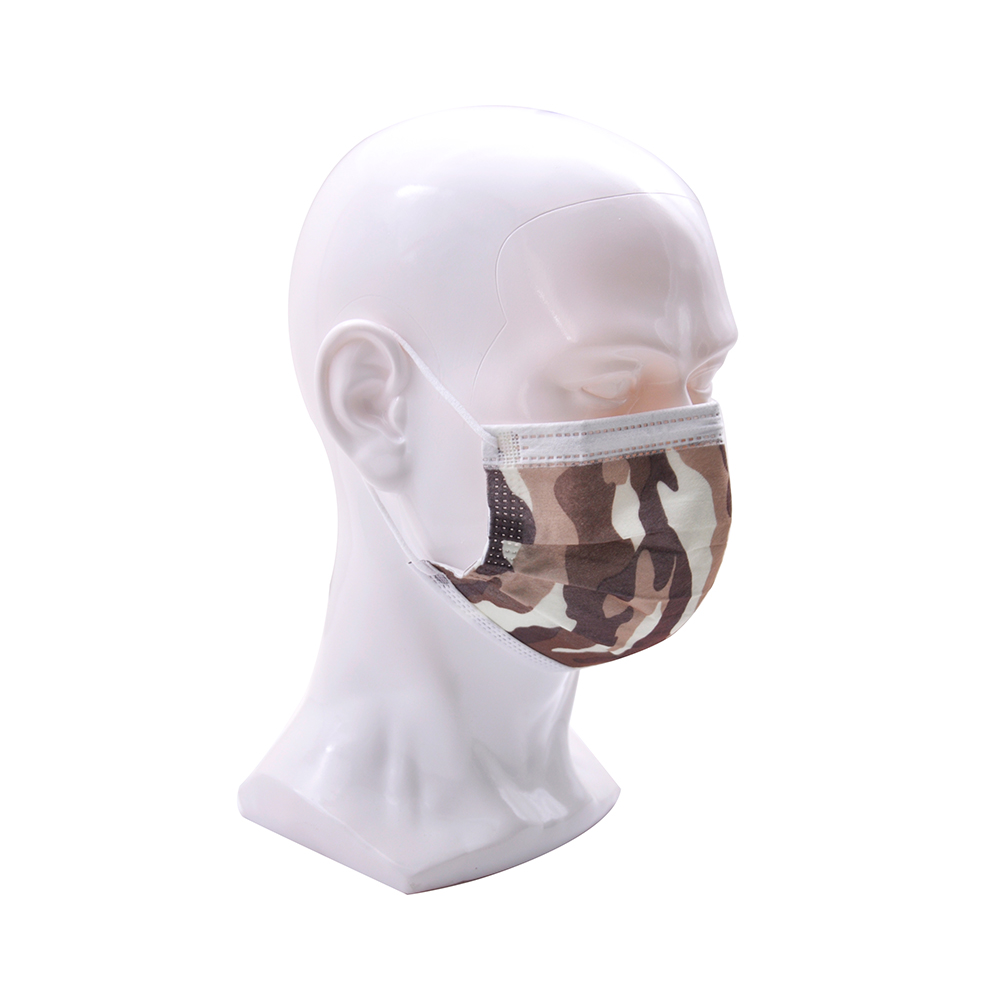 Facial Respirator Anti-dust Non-woven Mask Army Brown 